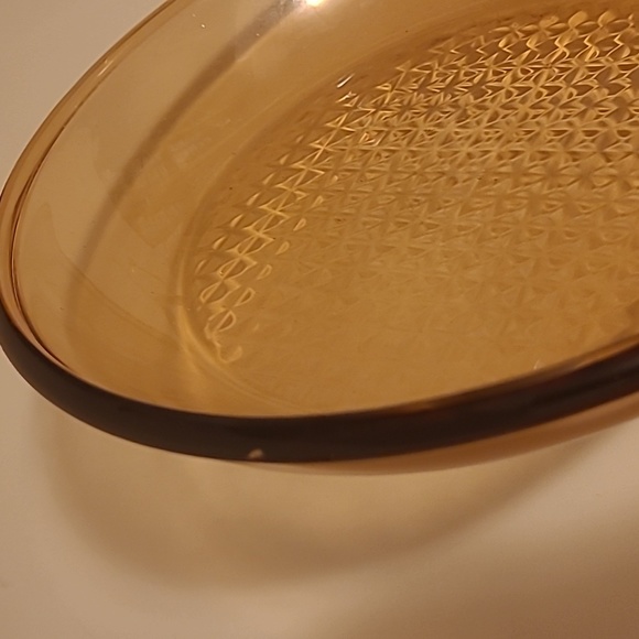 (#1)Corningware vision cookware  glass 10"× 1 3/4" France  saucer pan  no lid - Picture 7 of 8